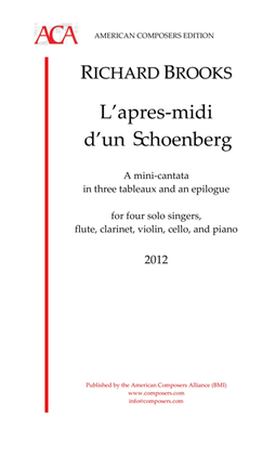 Book cover for [Brooks] L'apres midi d'un Schoenberg