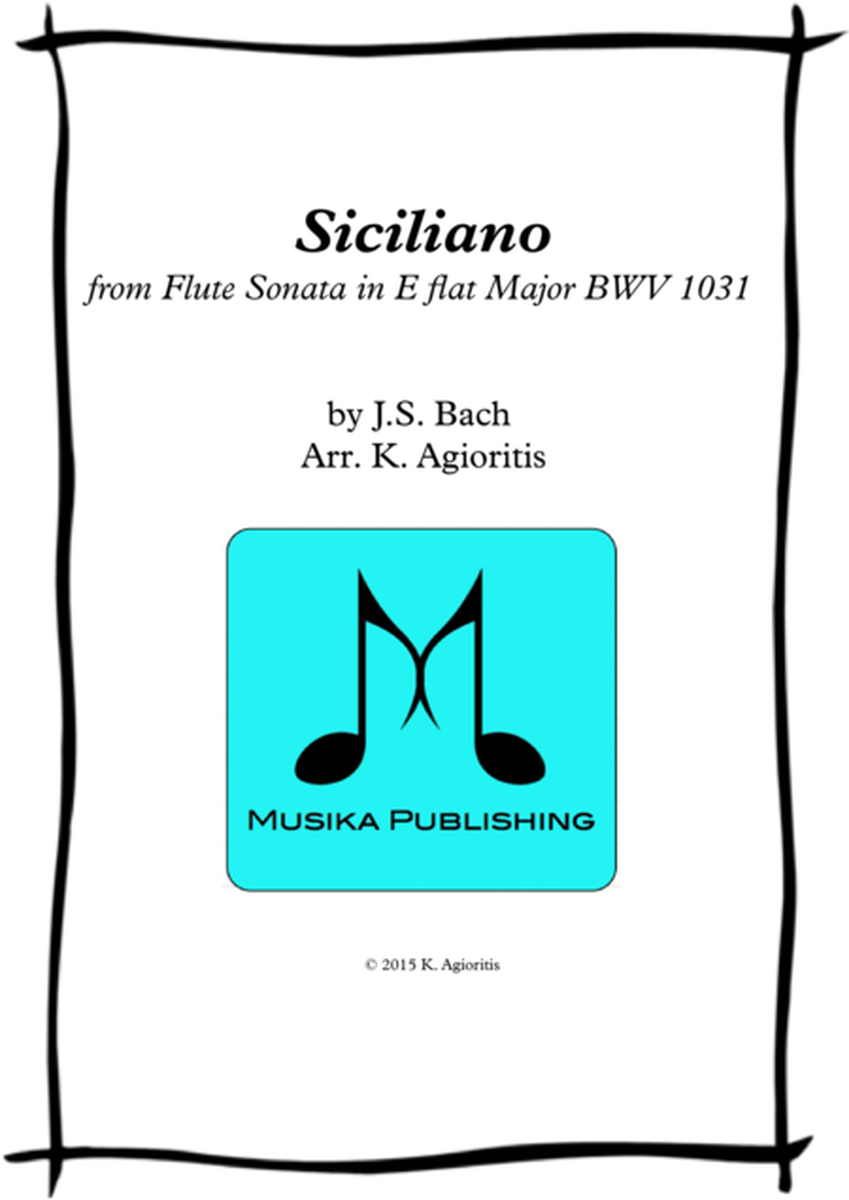 Siciliano - for String Quartet