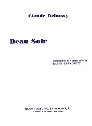 Book cover for Beau Soir