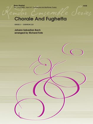 Book cover for Chorale And Fughetta