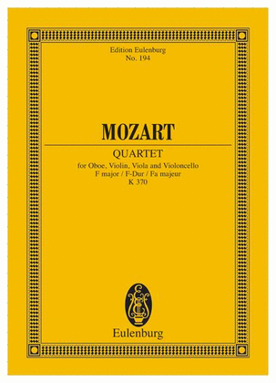 Book cover for Quartet in F Major, K. 370
