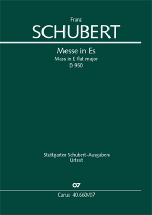 Book cover for Mass in E flat major (Messe in Es)