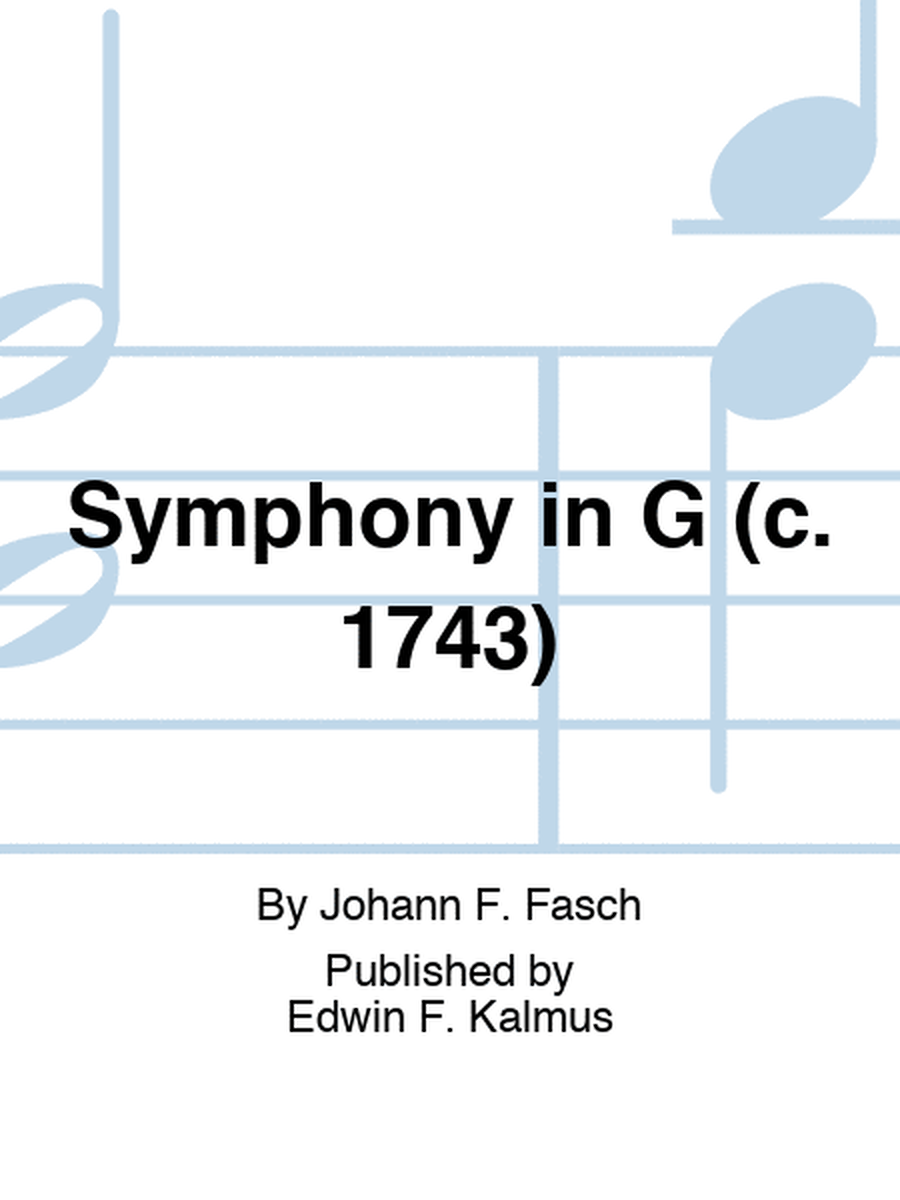 Symphony in G (c. 1743)