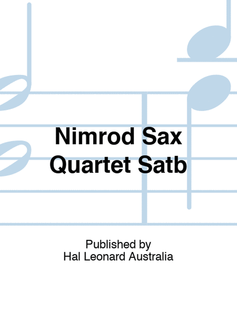 Nimrod Sax Quartet Satb