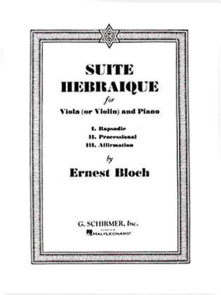 Book cover for Suite Hebraique