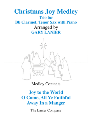 Book cover for CHRISTMAS JOY MEDLEY (Trio - Bb Clarinet & Tenor Sax with Piano)