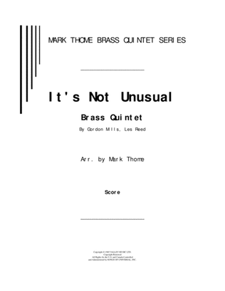 Book cover for It's Not Unusual