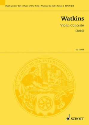 Book cover for Violin Concerto Violin & Orchestra Study Score
