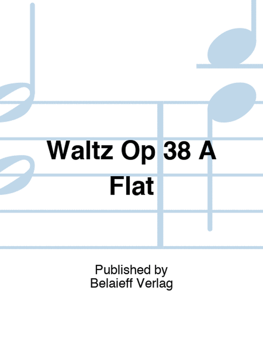 Scriabin - Waltz A Flat Major Op 38 Piano