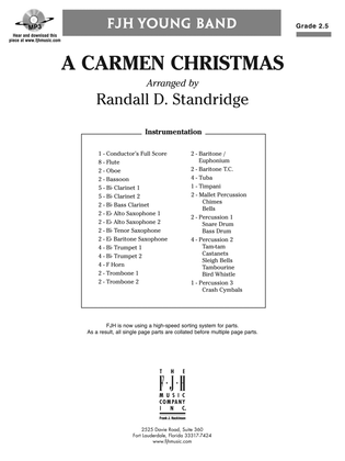 Book cover for A Carmen Christmas: Score