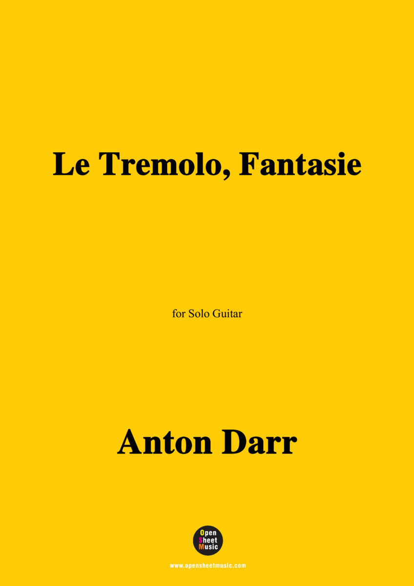 Adam Darr-Le Tremolo,Fantasie,for Guitar image number null