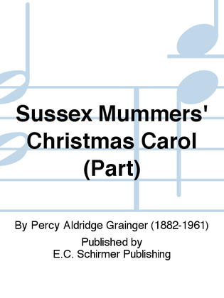 Book cover for Sussex Mummers' Christmas Carol (Alto Clarinet Replacement Part)