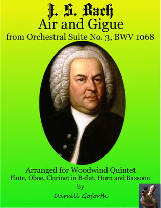 Book cover for Bach: Air and Gigue from the Orchestral Suite No. 3 in D Major for Woodwind Quintet