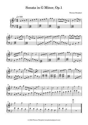 Sonata in G Minor, Op.1