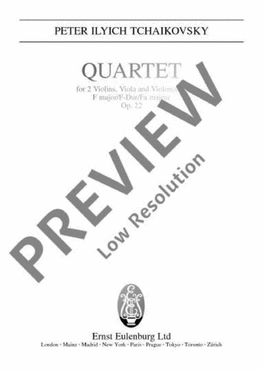 Quartet No. 2 F major
