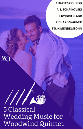 Book cover for 5 Classical Wedding Music for Woodwind Quintet