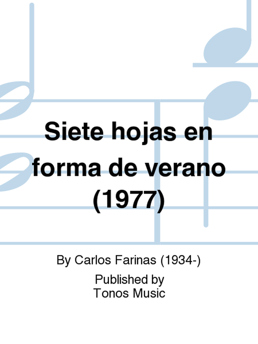 Siete hojas en forma de verano (1977)