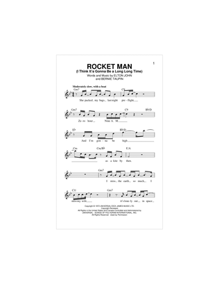 Book cover for Rocket Man (I Think It's Gonna Be A Long Long Time)