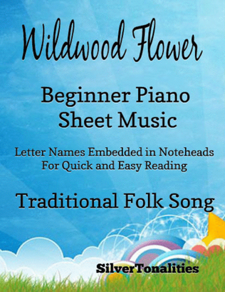 Book cover for Wildwood Flower Beginner Piano Sheet Music