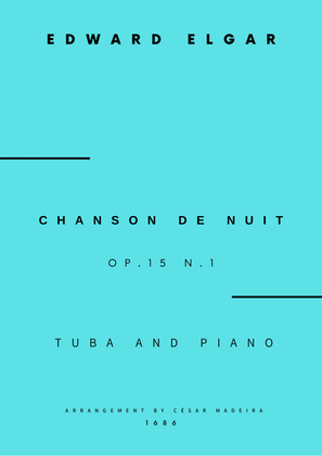Book cover for Chanson De Nuit, Op.15 No.1 - Tuba and Piano (Full Score and Parts)