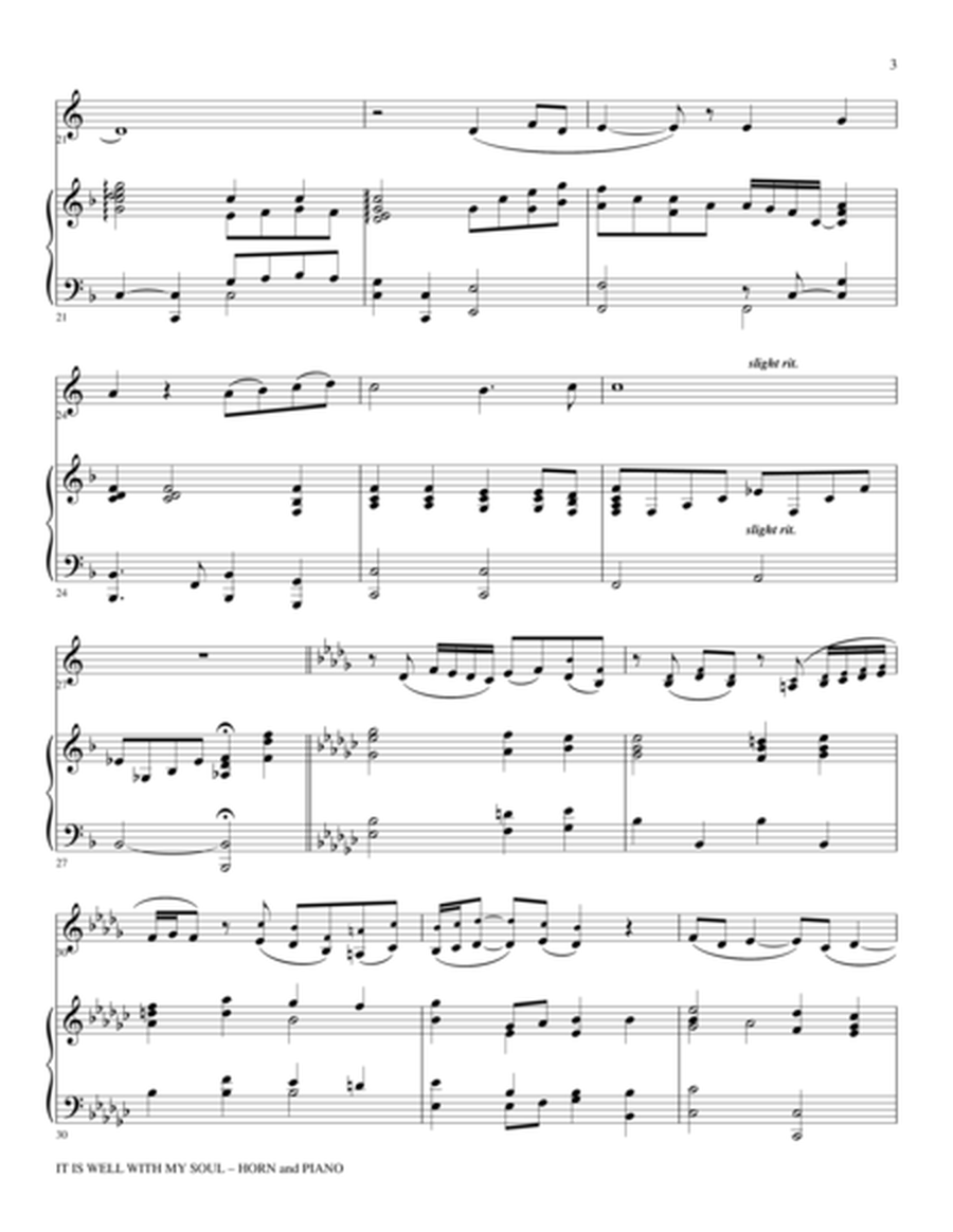 Gary Lanier: 3 BEAUTIFUL HYMNS, Set IV (Duets for Horn in F & Piano) image number null