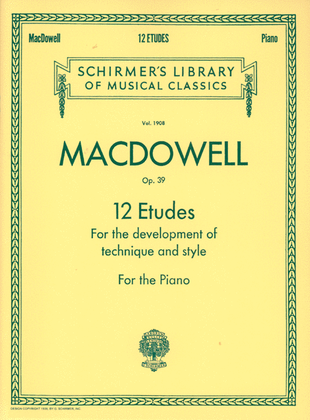 12 Etudes for the Development of Technique and Style, Op. 39