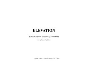 Book cover for ELEVAZIONE - C.H. Rinck - For Organ
