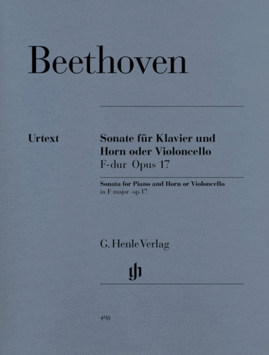 Beethoven - Sonata Op 17 Horn Or Cello/Piano