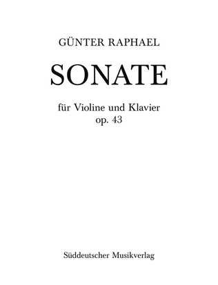 Book cover for Sonate 3 C major, Op. 43