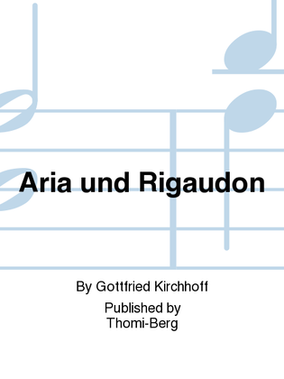 Book cover for Aria und Rigaudon