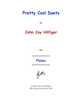 Book cover for Pretty Cool Duets for Flutes