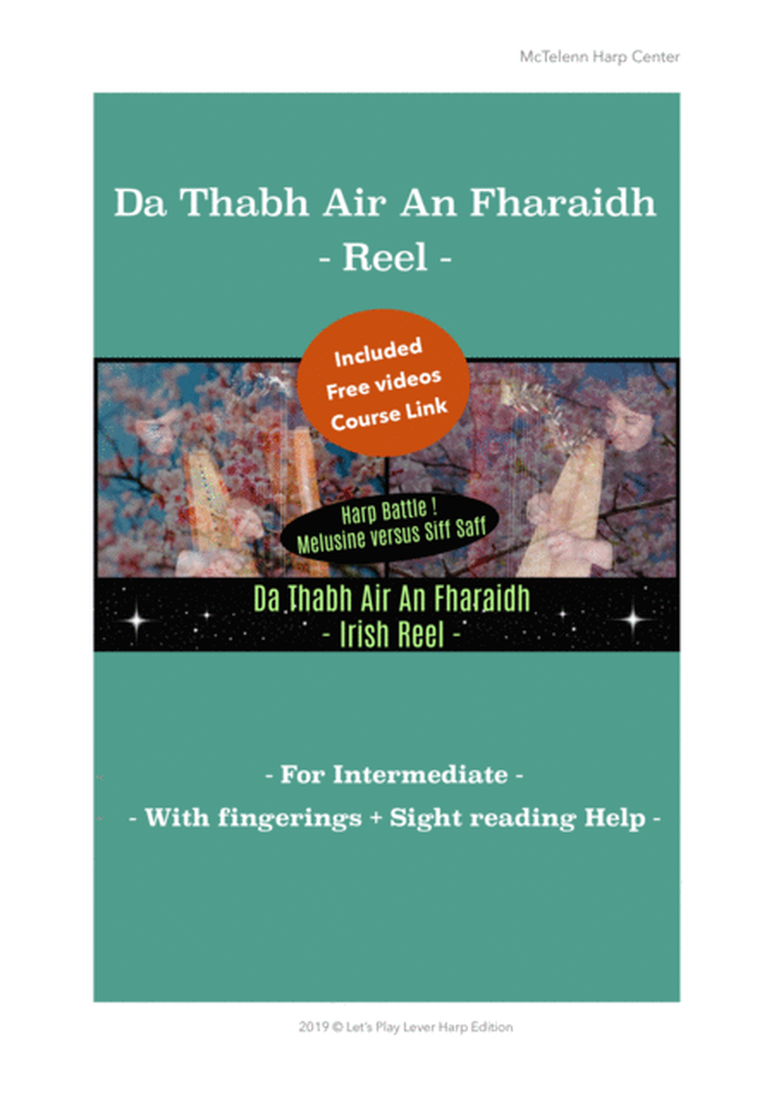 Da tabhair Air An Fharaidh - Irish ﻿Reel﻿- Video Course Link + Fingerings + Sight-Reading Help Booklet for Lever Harp - By Eve McTelenn - Intermedaite Level