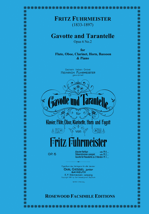 Book cover for Gavotte & Tarantelle