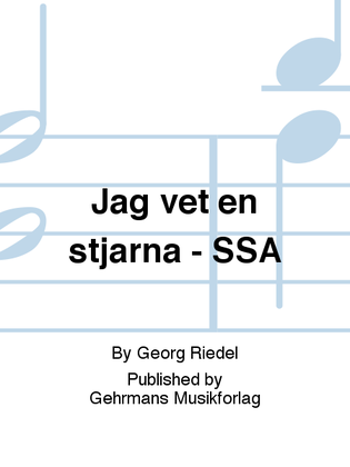 Book cover for Jag vet en stjarna - SSA