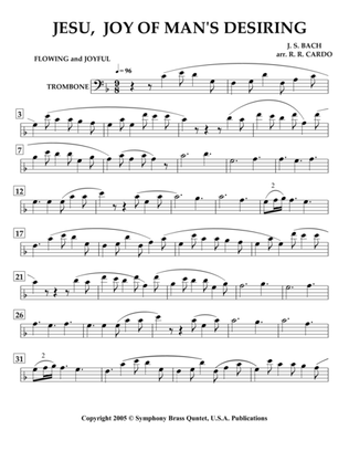 Easter Music - 2. JESU, Joy of Man's Desiring (Trombone) [same arrangement as in collection titled "