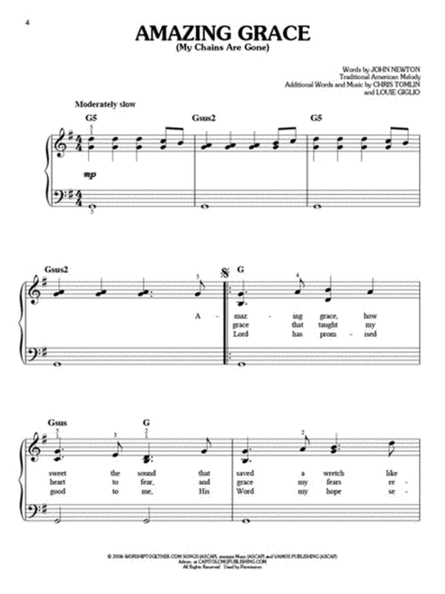 Worship Anthology for Easy Piano