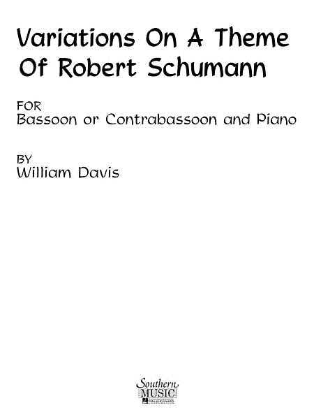 Variations On A Theme Of Robert Schumann