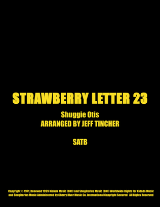 Book cover for Strawberry Letter 23