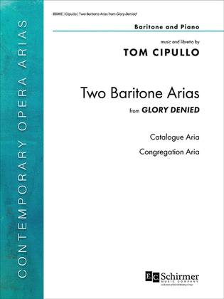 Book cover for Two Baritone Arias from Glory Denied
