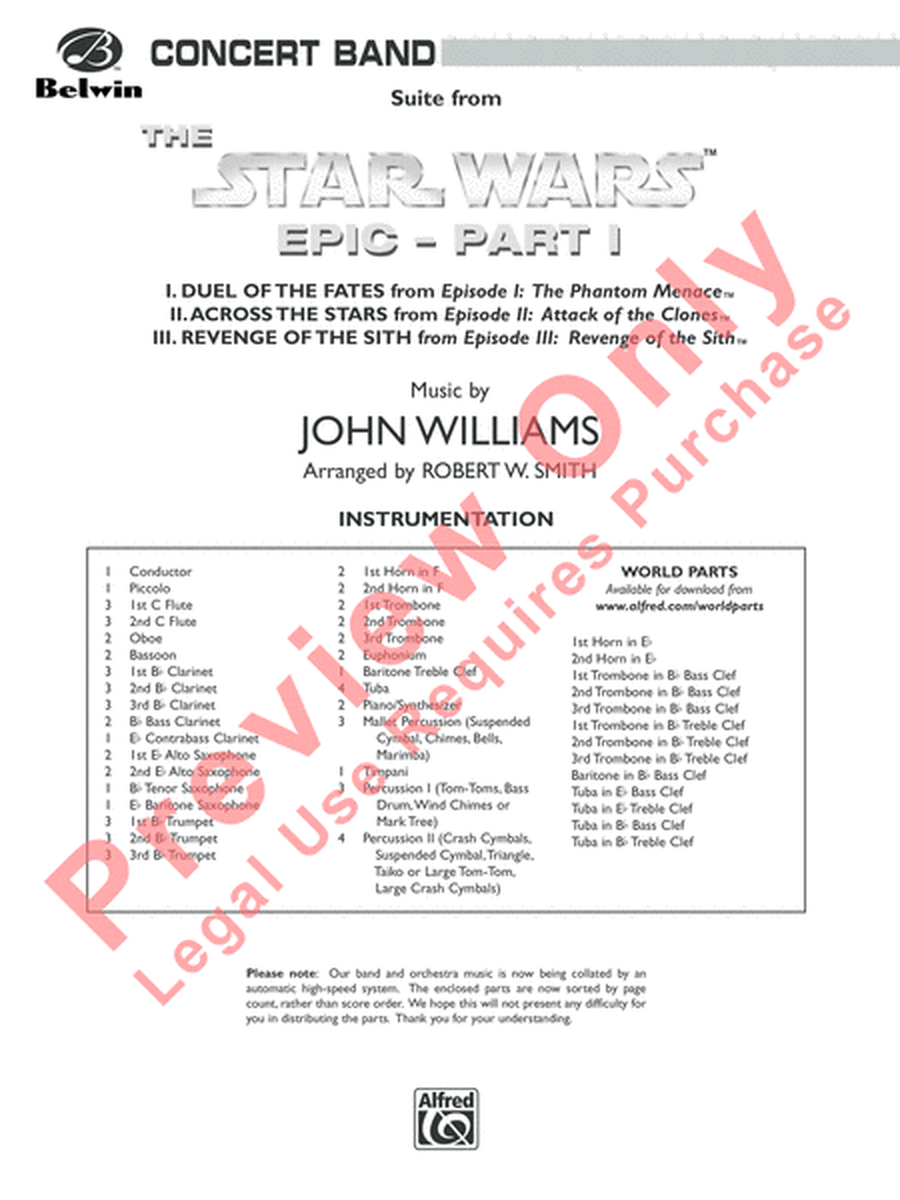 The Star WarsA(r) Epic - Part I, Suite from