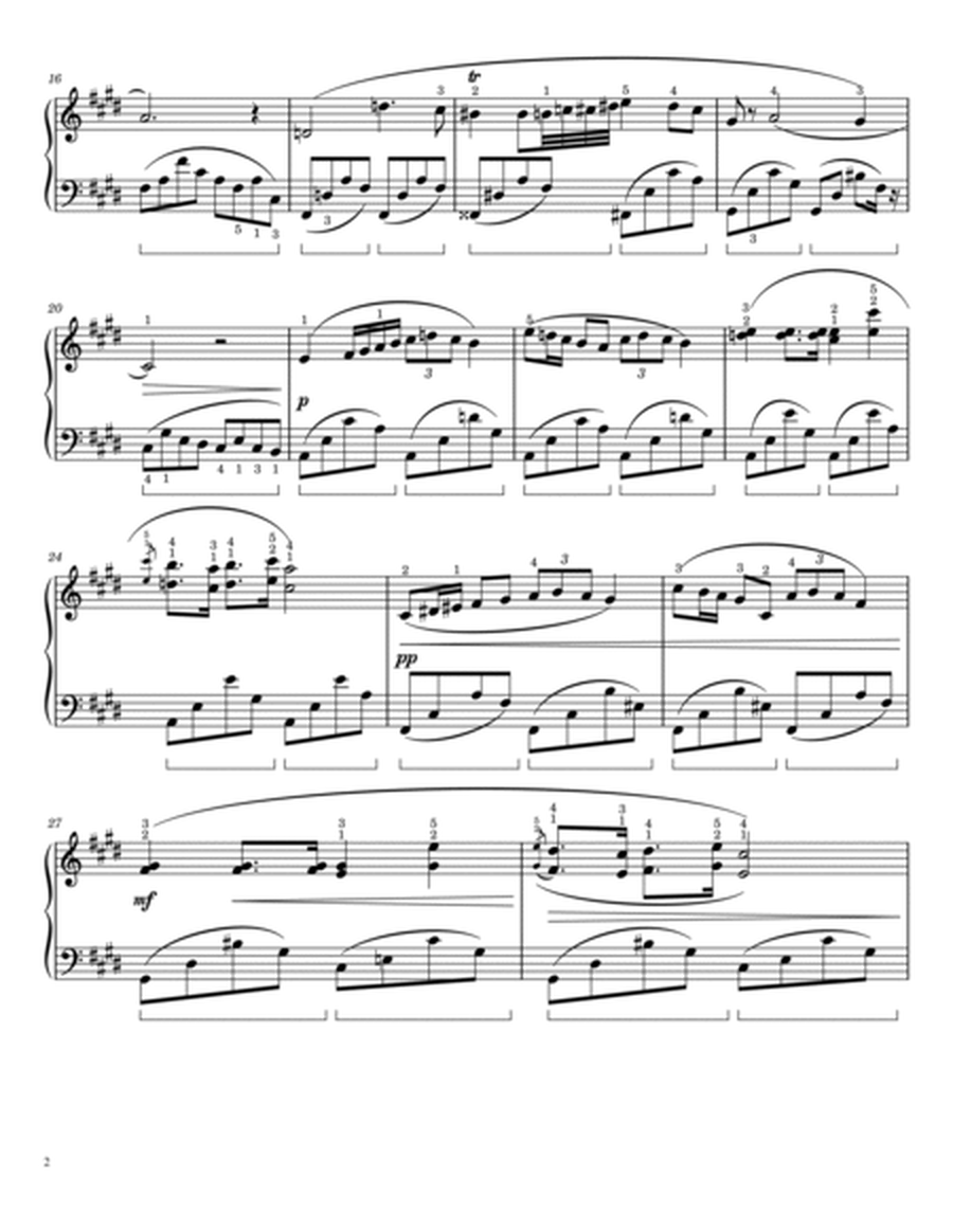 Chopin - Nocturne in C sharp Minor - B.49 - For Piano Solo With Fingered image number null