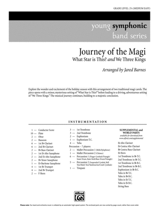 Book cover for Journey of the Magi: Score