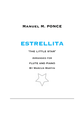 Book cover for Estrellita for Flute and Piano