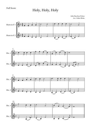 Book cover for Holy, Holy, Holy (Traditional Christian Song) for Horn in F Duo