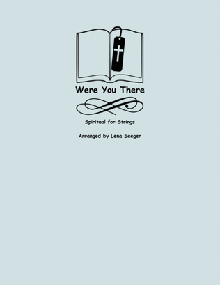 Book cover for Were You There (two violins and cello)