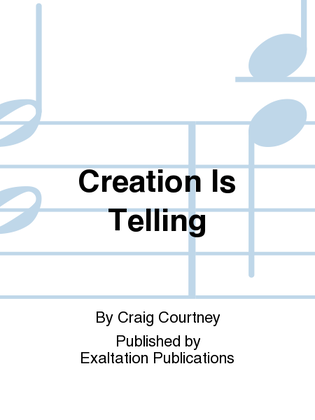 Book cover for Creation Is Telling