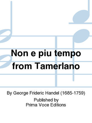 Book cover for Non e piu tempo from Tamerlano