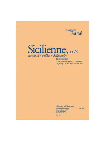 Sicilienne, Op. 78 (3