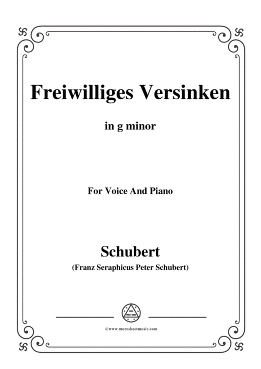 Schubert-Freiwilliges Versinken(Voluntary Oblivion),D.700,in g minor,for Voice&Piano image number null