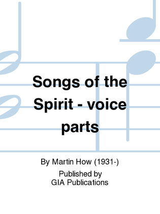 Book cover for Songs of the Spirit - voice parts